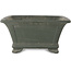 Rectangular unglazed bonsai pot by Kyuhoen (Shunhosho) - 375 x 285 x 132 mm