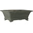 Pot à bonsaï rectangulaire non émaillé de Kyuhoen (Shunhosho) - 375 x 285 x 132 mm