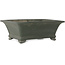Rectangular unglazed bonsai pot by Kyuhoen (Shunhosho) - 375 x 285 x 132 mm