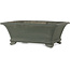 Rectangular unglazed bonsai pot by Kyuhoen (Shunhosho) - 375 x 285 x 132 mm