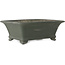 Rechteckiger, unglasierter Bonsai-Topf von Kyuhoen (Shunhosho) – 375 x 285 x 132 mm