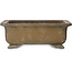 Rechteckiger, unglasierter Bonsai-Topf – 315 x 240 x 105 mm
