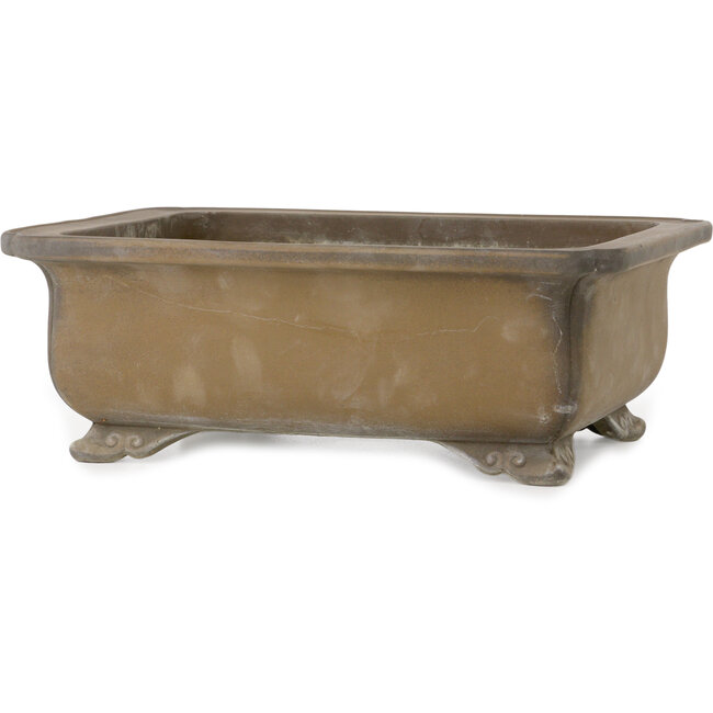 Maceta rectangular sin esmaltar para bonsái - 315 x 240 x 105 mm