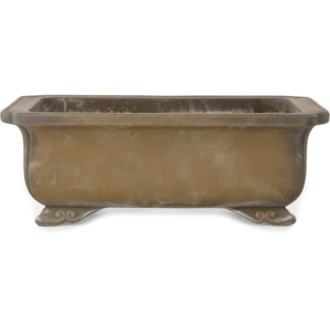 Rectangular unglazed bonsai pot - 315 x 240 x 105 mm
