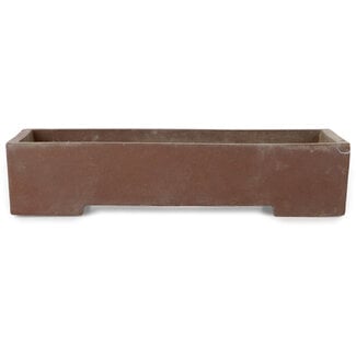 368 mm rectangular unglazed pot from Japan