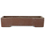 Maceta rectangular sin esmaltar para bonsái - 368 x 182 x 78 mm