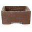 Rectangular unglazed bonsai pot - 368 x 182 x 78 mm