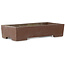 Pot à bonsaï rectangulaire non émaillé - 368 x 182 x 78 mm