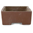 Rectangular unglazed bonsai pot - 368 x 182 x 78 mm