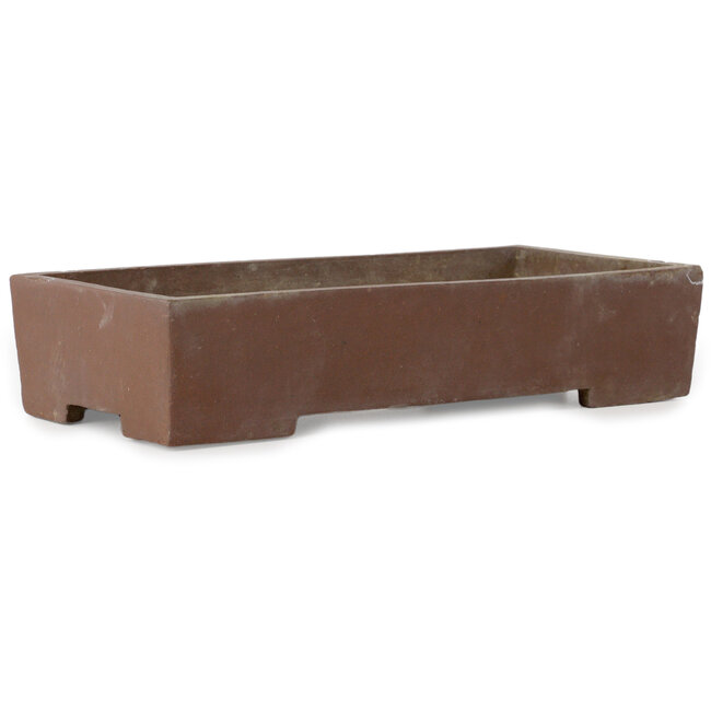 Rectangular unglazed bonsai pot - 368 x 182 x 78 mm