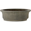 Ovale, ongeglazuurde bonsaipot van Aiba Koyou - 417 x 365 x 118 mm