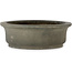 Ovale, ongeglazuurde bonsaipot van Aiba Koyou - 417 x 365 x 118 mm