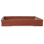 Rectangular unglazed bonsai pot by Kyuhoen (Shunhosho) - 315 x 233 x 35 mm