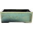 Vierkante, turquoise bonsaipot van Aiba Koyou - 210 x 210 x 70 mm