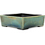 Vaso bonsai quadrato color verde acqua di Aiba Koyou - 210 x 210 x 70 mm