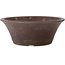 Round unglazed bonsai pot - 373 x 373 x 138 mm