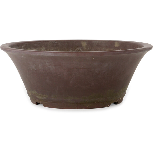 Runder, unglasierter Bonsai-Topf – 373 x 373 x 138 mm