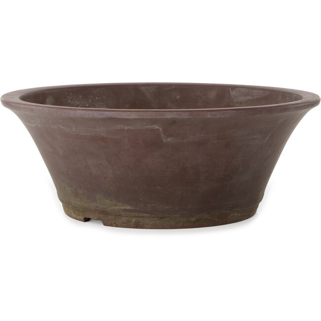 Runder, unglasierter Bonsai-Topf – 373 x 373 x 138 mm