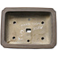 Rectangular unglazed bonsai pot by Inaba Toen - 350 x 262 x 122 mm