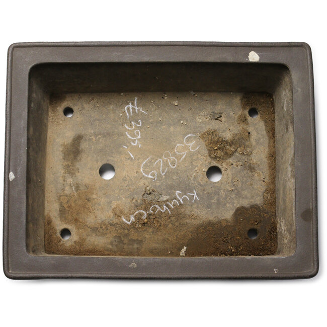 Maceta rectangular sin esmaltar para bonsái de Kyuhoen (Shunhosho) - 463 x 365 x 138 mm