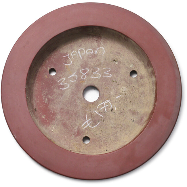 Pot à bonsaï rond non émaillé - 400 x 400 x 78 mm