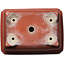 Rectangular unglazed bonsai pot by Keizan - 467 x 340 x 178 mm