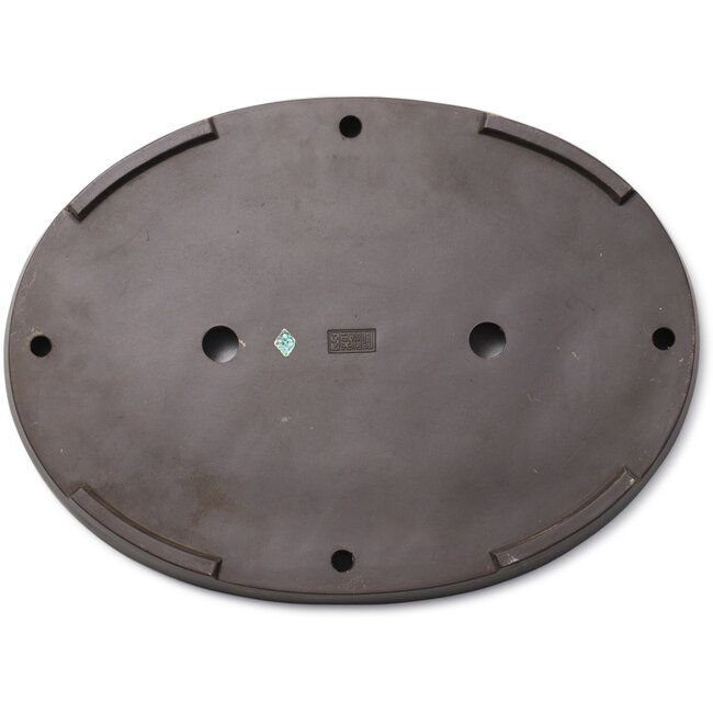 Pot à bonsaï ovale non émaillé de Yamaaki Toshio (troisième génération) - 465 x 345 x 58 mm
