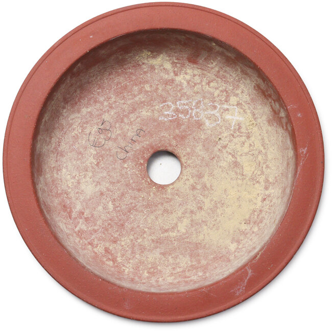 Maceta redonda sin esmaltar para bonsái - 275 x 275 x 70 mm