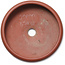 Round unglazed bonsai pot - 250 x 250 x 75 mm
