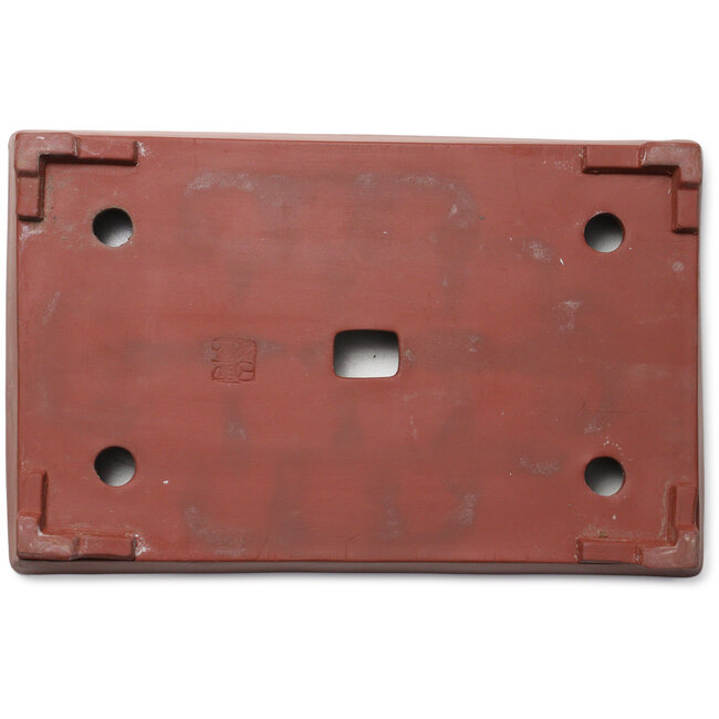 Rectangular unglazed bonsai pot - 340 x 215 x 47 mm