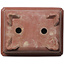 Rectangular unglazed bonsai pot - 222 x 175 x 90 mm