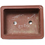Rectangular unglazed bonsai pot - 222 x 175 x 90 mm