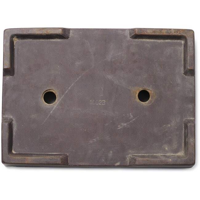 Rectangular unglazed bonsai pot - 303 x 218 x 65 mm