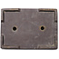 Rectangular unglazed bonsai pot - 303 x 218 x 65 mm
