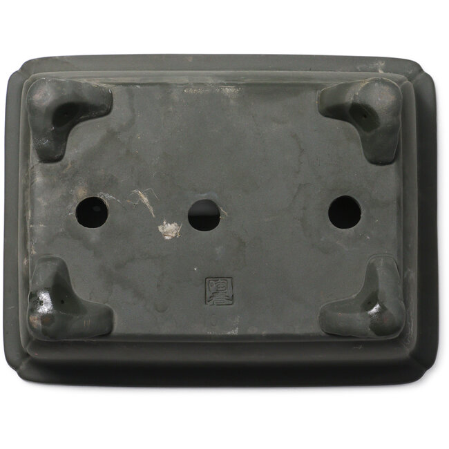 Maceta rectangular sin esmaltar para bonsái de Toshun - 310 x 237 x 115 mm