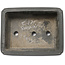 Rectangular unglazed bonsai pot by Toshun - 310 x 237 x 115 mm