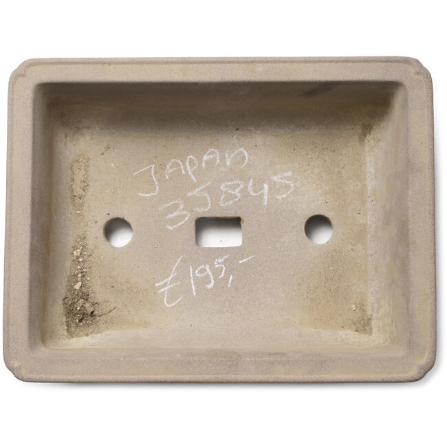 Maceta rectangular sin esmaltar para bonsái - 327 x 250 x 113 mm