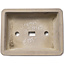 Maceta rectangular sin esmaltar para bonsái - 327 x 250 x 113 mm
