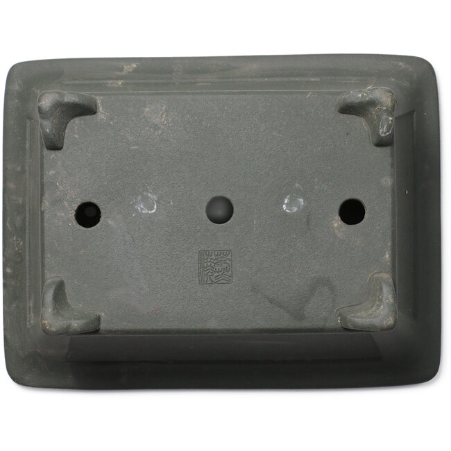 Rectangular unglazed bonsai pot by Kyuhoen (Shunhosho) - 375 x 285 x 132 mm