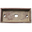 Rectangular unglazed bonsai pot - 368 x 182 x 78 mm