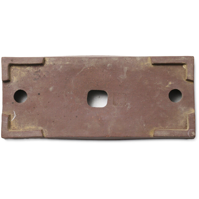 Rectangular unglazed bonsai pot - 315 x 145 x 62 mm