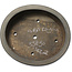 Ovale, ongeglazuurde bonsaipot van Aiba Koyou - 417 x 365 x 118 mm