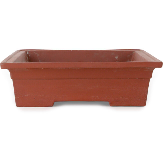 Rechteckiger, unglasierter Bonsai-Topf – 347 x 250 x 65 mm