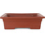 Rectangular unglazed bonsai pot - 347 x 250 x 65 mm