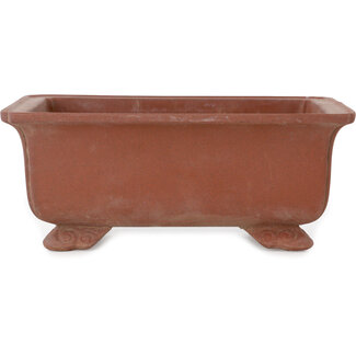 222 mm rectangular unglazed pot from Japan