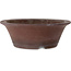 Maceta redonda sin esmaltar para bonsái de Aiba Koyou - 378 x 378 x 132 mm