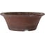 Ronde, ongeglazuurde bonsaipot van Aiba Koyou - 378 x 378 x 132 mm