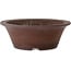 Ronde, ongeglazuurde bonsaipot van Aiba Koyou - 378 x 378 x 132 mm