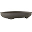Maceta ovalada sin esmaltar para bonsái de Yamaaki Toshio (tercera generación) - 395 x 277 x 70 mm