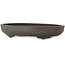 Vaso bonsai ovale non smaltato di Yamaaki Toshio (terza generazione) - 395 x 277 x 70 mm
